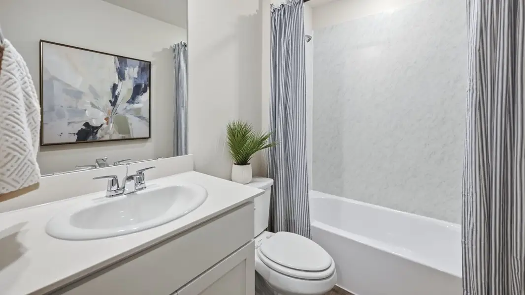 Furnished interior in a model home at Sanger Circle in Sanger (Image 48).