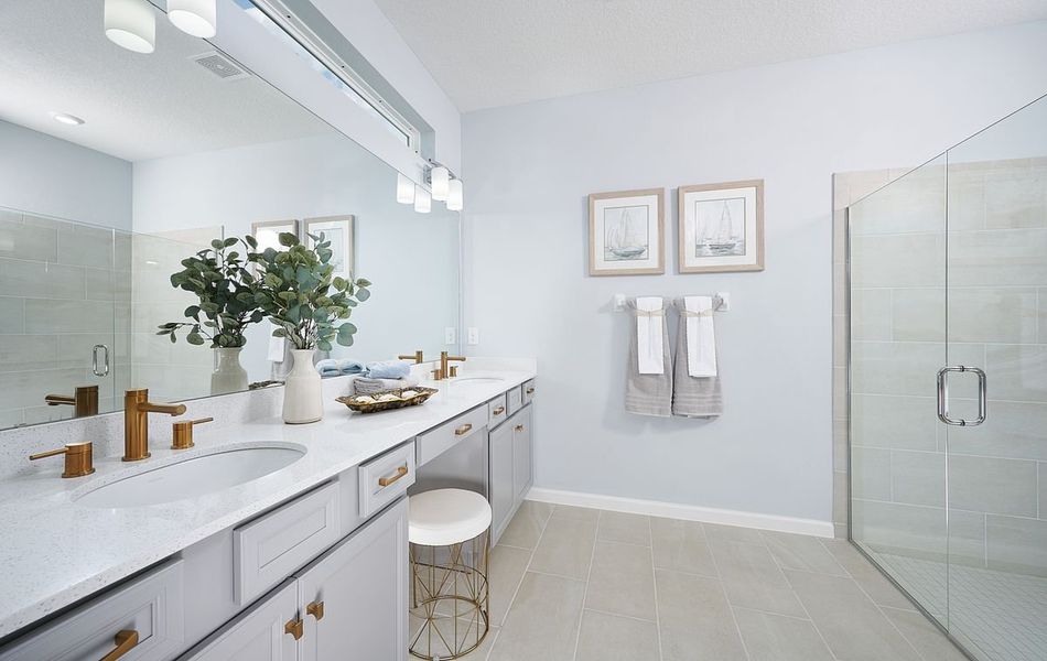 Furnished interior in a model home at Tamarack at Two Rivers in Zephyrhills (Image 58).