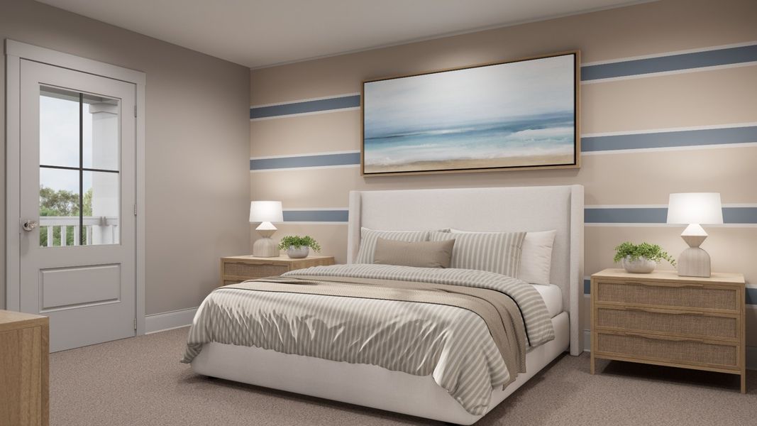 Furnished interior in a model home at Rivers Reach in Yemassee (Image 9). Furnished interior in a model home at Rivers Reach in Yemassee (Image 9).