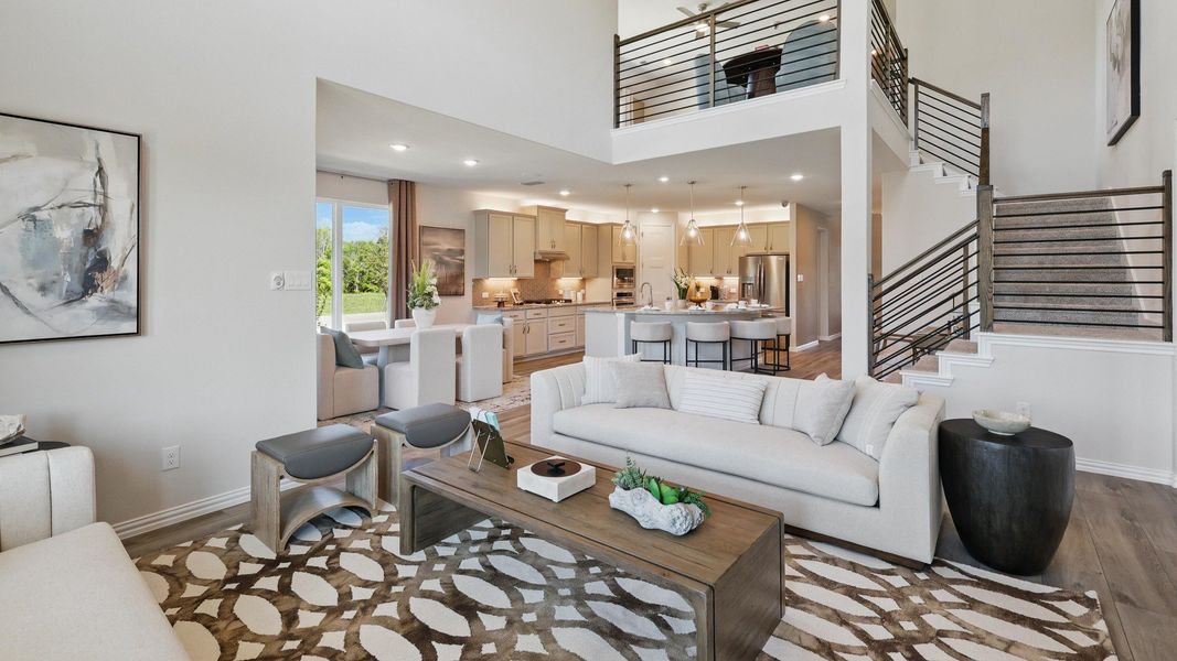 Furnished interior in a model home at Westside Preserve Premier in Midlothian (Image 16).