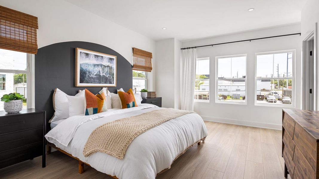 Roomy secondary bedrooms are perfect for hosting overnight guests