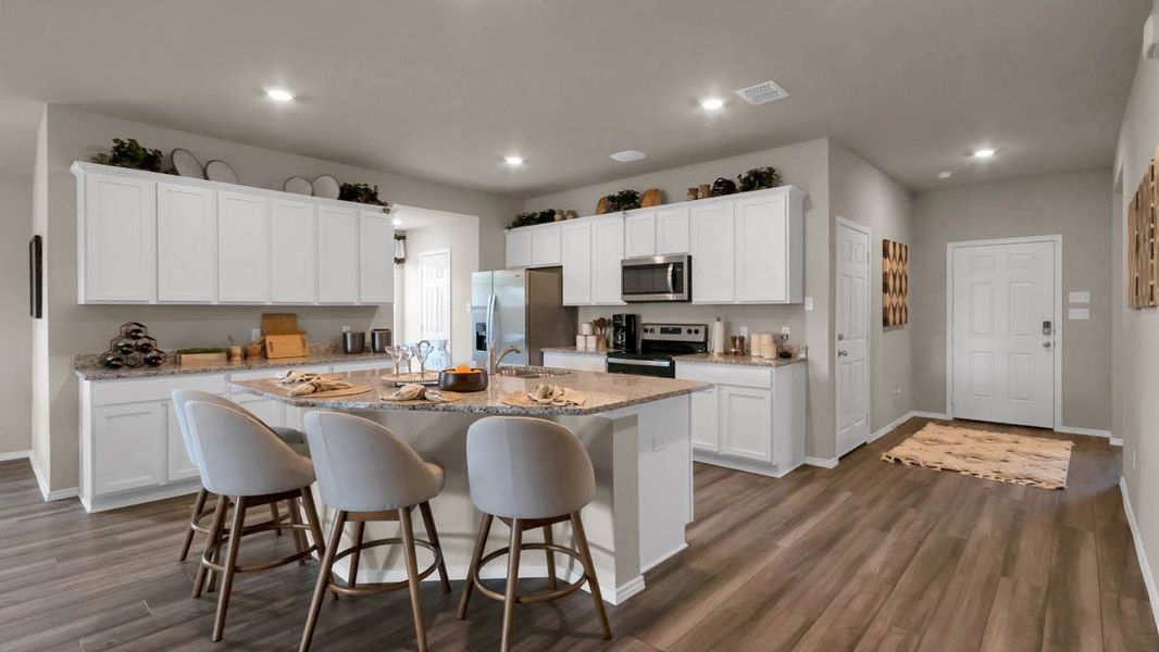 Furnished interior in a model home at Park Meadows in Lorena (Image 10).