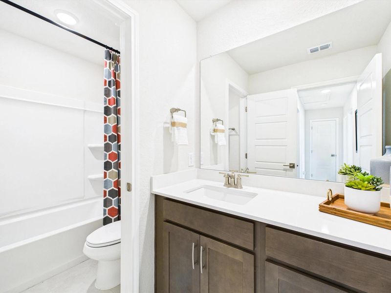 Furnished interior in a model home at Agave in San Antonio (Image 23).