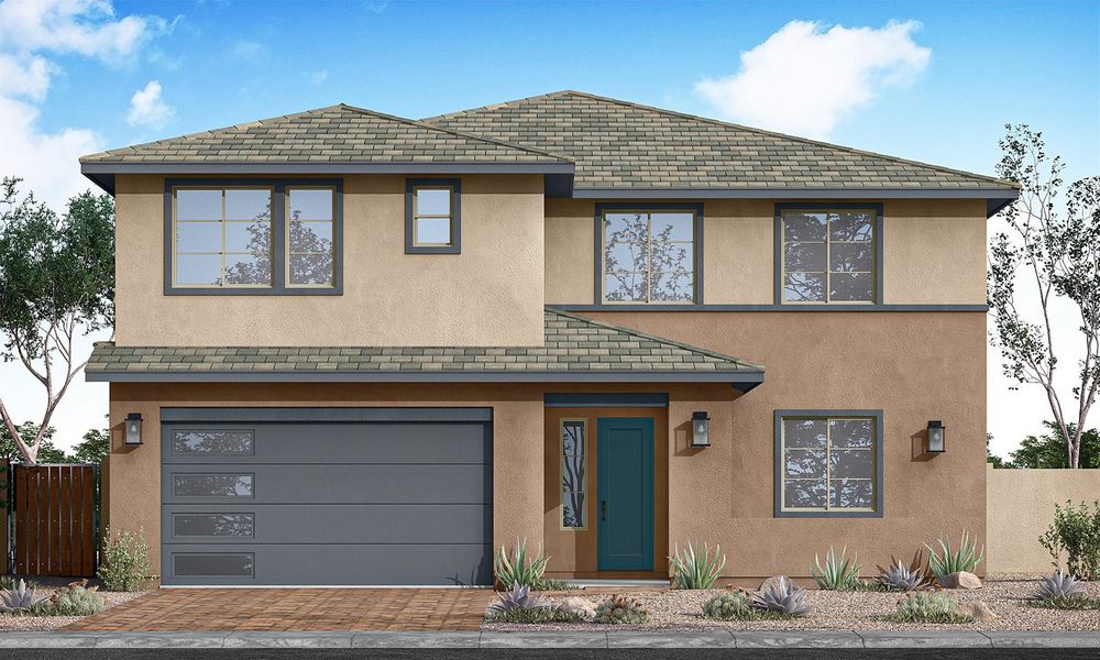 Front exterior of a home in the Terraza community, located in San Tan Valley, AZ (Image 29).