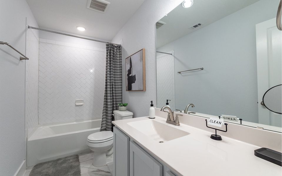 Furnished interior in a model home at Brush Creek in Fairview (Image 14). Furnished interior in a model home at Brush Creek in Fairview (Image 14).