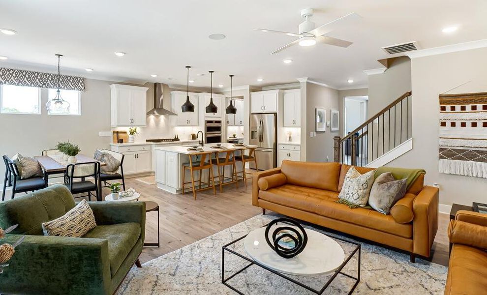 Furnished interior in a model home at Hancock Farms in Aiken (Image 5).