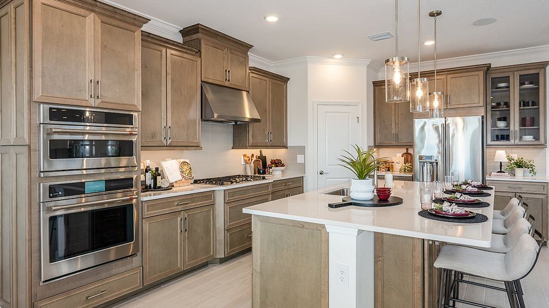 Furnished interior in a model home at Morris Bend in Tampa (Image 11).