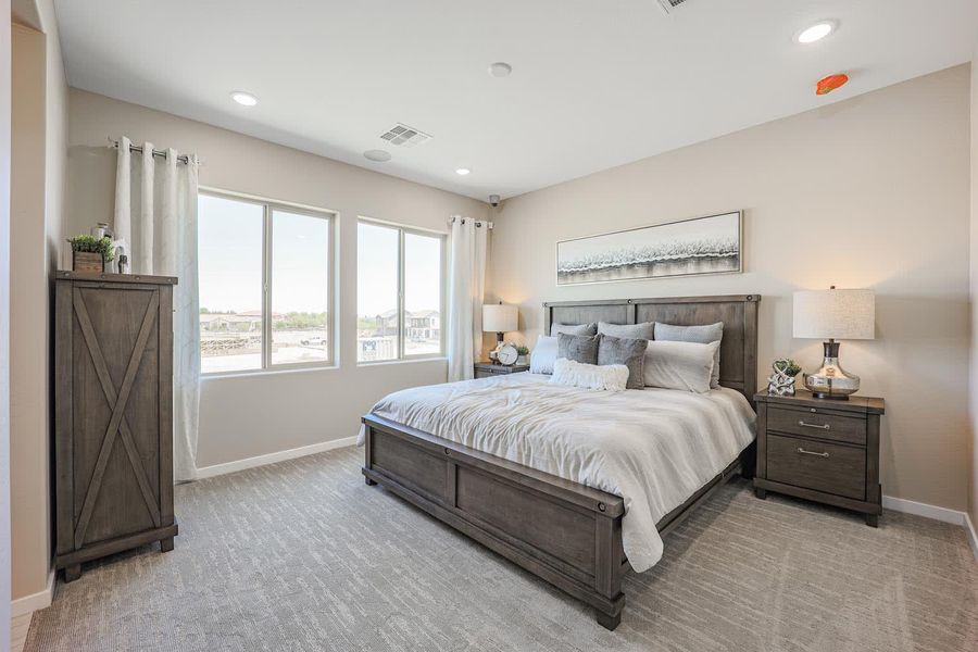 Primary Bedroom | Encatadora | Marketside Tercera | Verrado | New homes in Buckeye, Arizona | Landsea Homes Primary Bedroom | Encatadora | Marketside Tercera | Verrado | New homes in Buckeye, Arizona | Landsea Homes