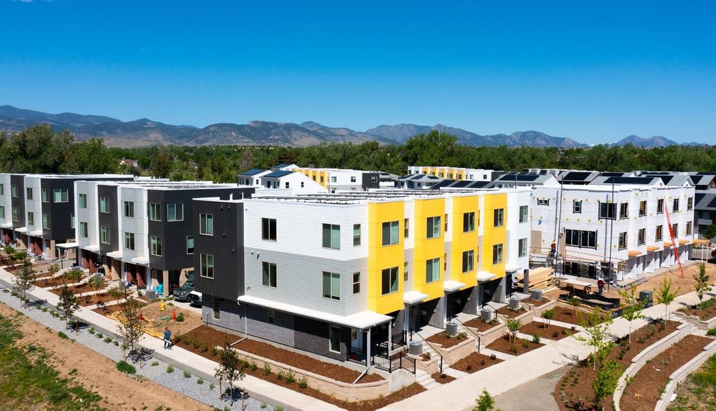 Condo located in Geos, Arvada, highlighting architectural design (Image 6). Condo located in Geos, Arvada, highlighting architectural design (Image 6).