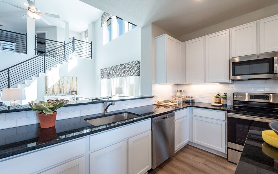 Furnished interior in a model home at The Grove in Sherman (Image 22).