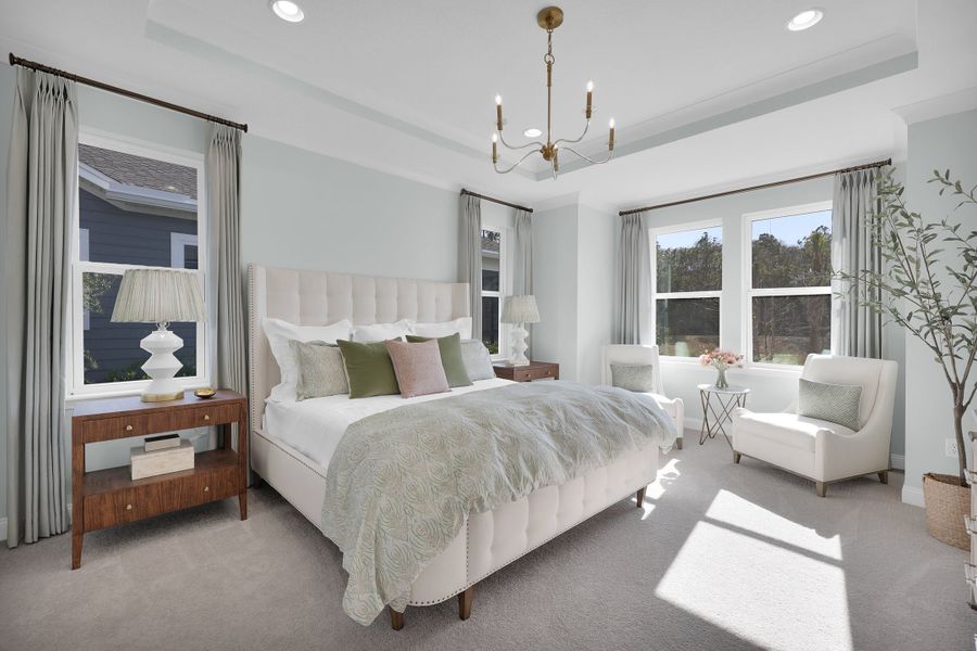 Furnished interior in a model home at Crosswinds at Nocatee in Ponte Vedra (Image 39).