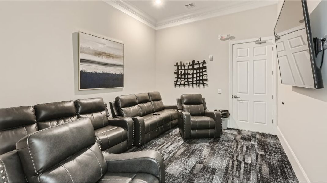 Trace At Olde Towne Amenity Clubhouse Movie Room Trace At Olde Towne Amenity Clubhouse Movie Room