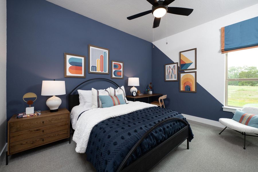 Furnished interior in a model home at Waldsanger in New Braunfels (Image 15).