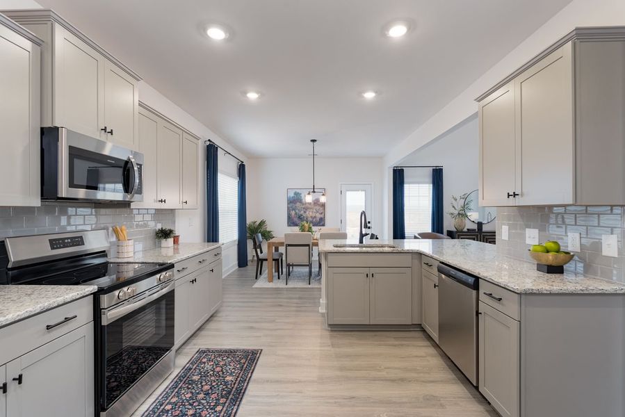 Furnished interior in a model home at Kerns Ridge in Salisbury (Image 12). Furnished interior in a model home at Kerns Ridge in Salisbury (Image 12).