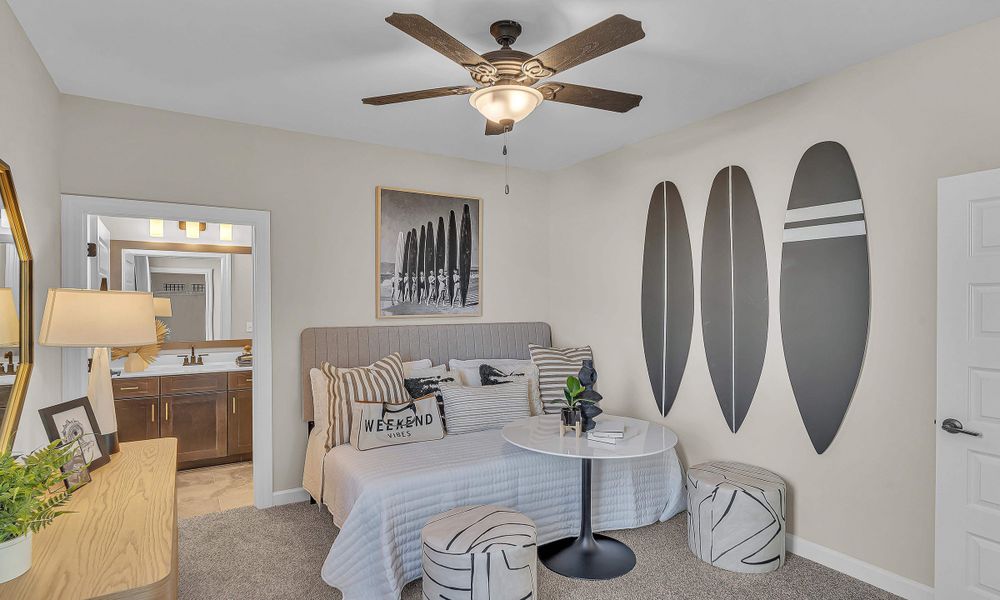 Furnished interior in a model home at Bridgewater - Shorehaven Village in Little River (Image 19).
