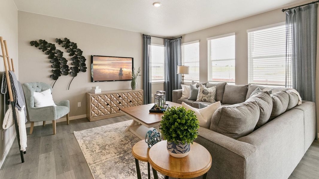 Furnished interior in a model home at Northridge Estates in Greeley (Image 4).