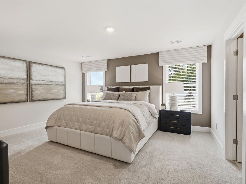 Furnished interior in a model home at Crossing at Abner Creek in Greer (Image 11).