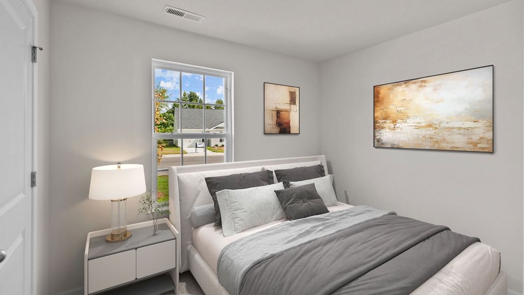 Furnished interior in a model home at Jetstream Park in Wilson (Image 7).