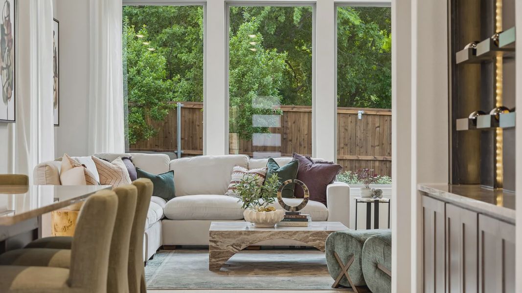 Furnished interior in a model home at Westpoint Park in Fort Worth (Image 24).