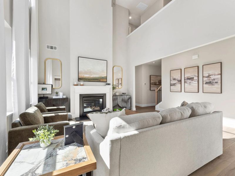 Furnished interior in a model home at Melody Lakeside Estates in Buford (Image 7).