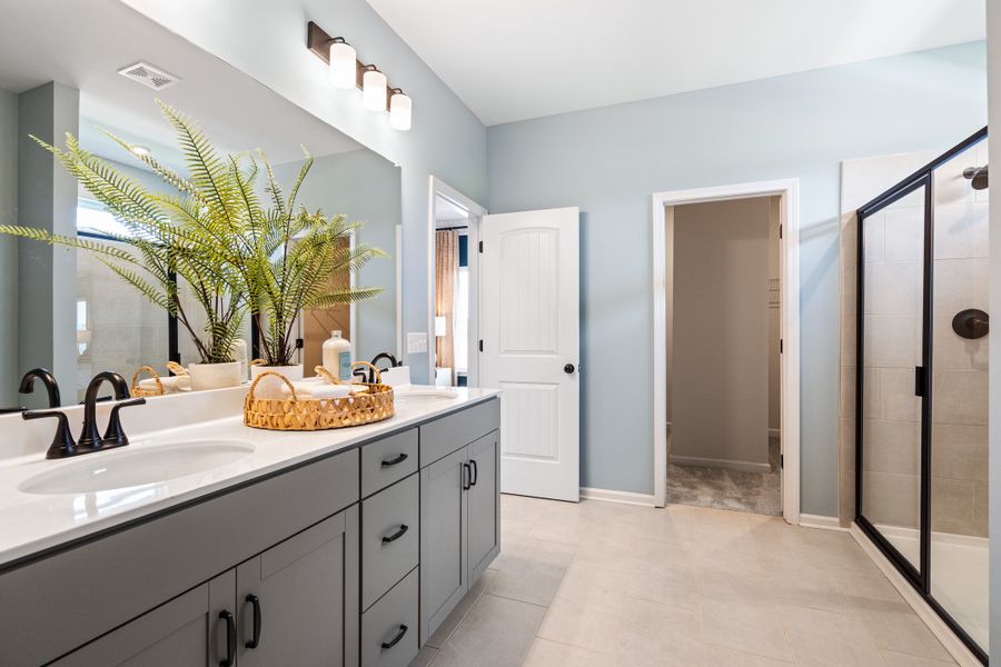 Furnished interior in a model home at Vandiver Creek in South Fulton (Image 35).