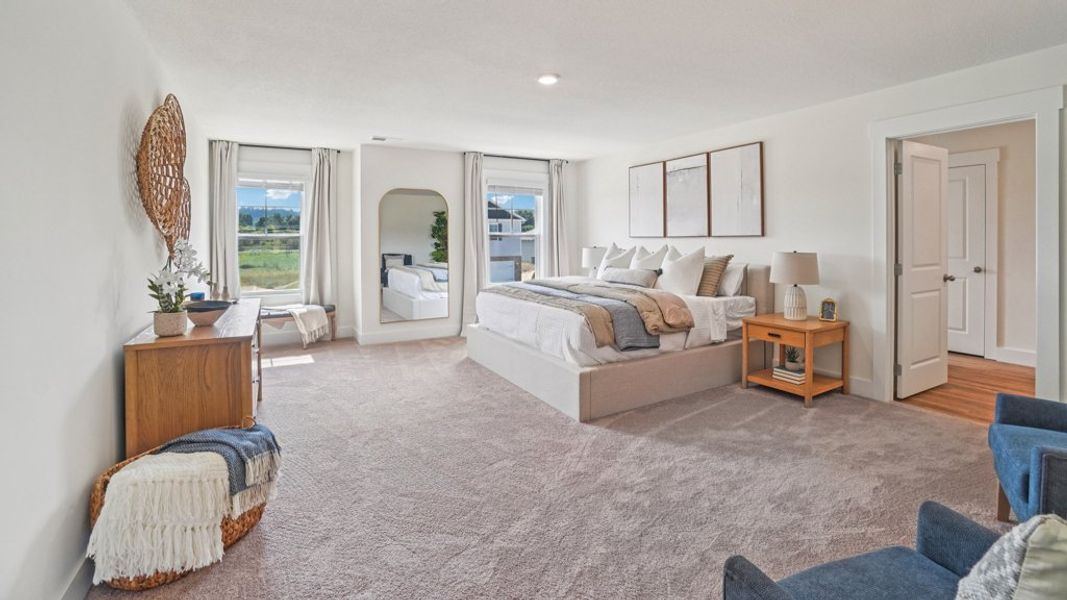 Furnished interior in a model home at Keebler Meadows in Johnson City (Image 34).