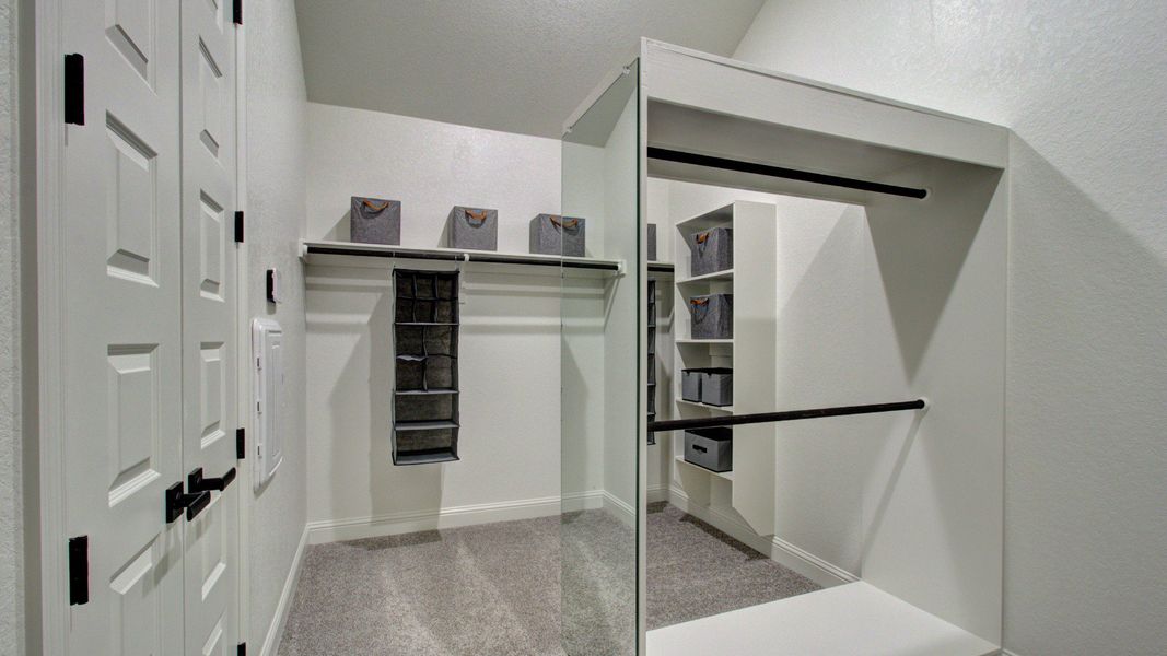 Furnished interior in a model home at The Crossvine in Schertz (Image 30).