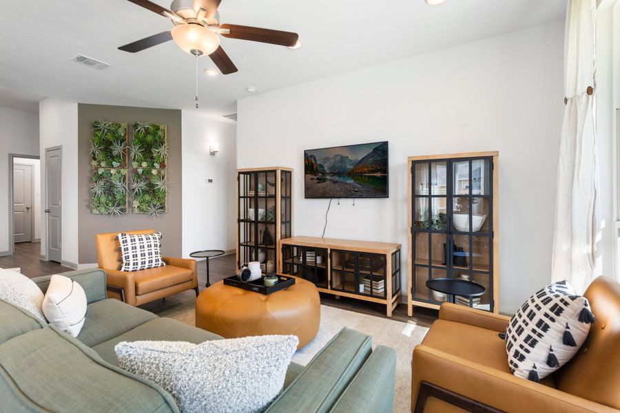Furnished interior in a model home at Pagosa Springs in Bryan (Image 3).