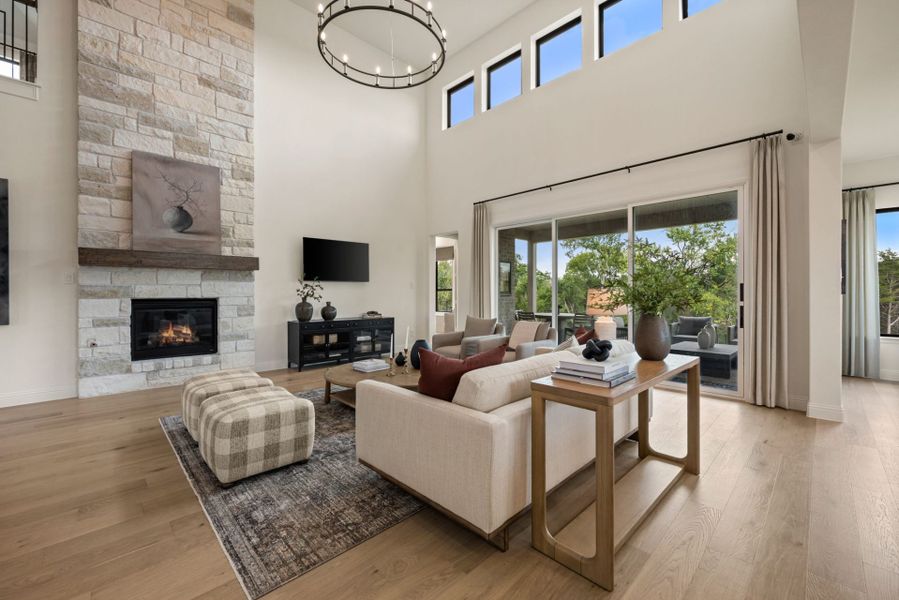 Furnished interior in a model home at Park Hills in Rockwall (Image 8). Furnished interior in a model home at Park Hills in Rockwall (Image 8).