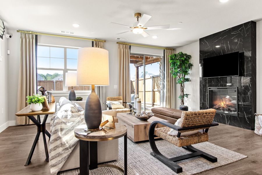 Furnished interior in a model home at Wildridge in Oak Point (Image 9). Furnished interior in a model home at Wildridge in Oak Point (Image 9).