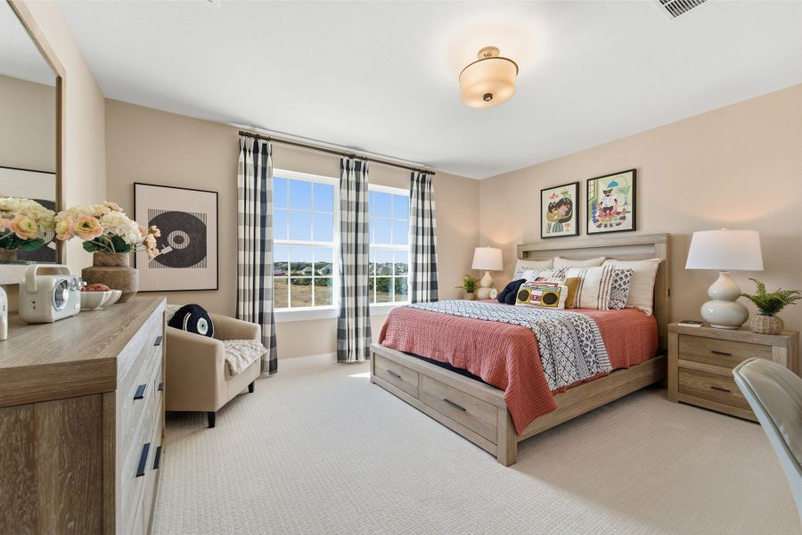 Furnished interior in a model home at Lariat in Liberty Hill (Image 53).