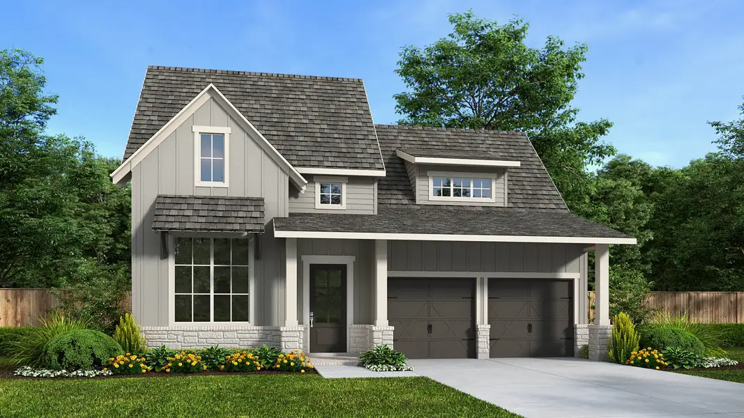 Front exterior of a home in the Woodhavyn community, located in Magnolia, TX (Image 17). Front exterior of a home in the Woodhavyn community, located in Magnolia, TX (Image 17).