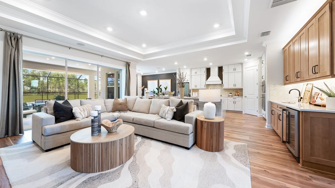 Furnished interior in a model home at Hammock at Two Rivers in Zephyrhills (Image 15). Furnished interior in a model home at Hammock at Two Rivers in Zephyrhills (Image 15).