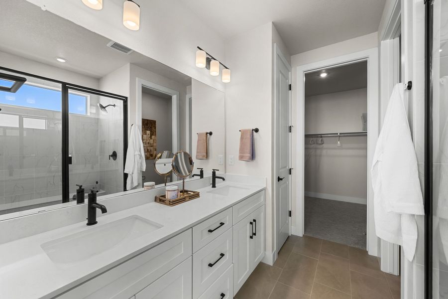 Furnished interior in a model home at Trumark Homes at Tanterra in Parker (Image 44).