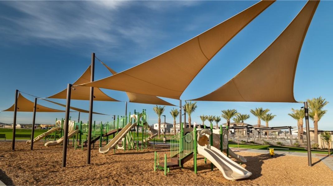 Shaded jungle gym