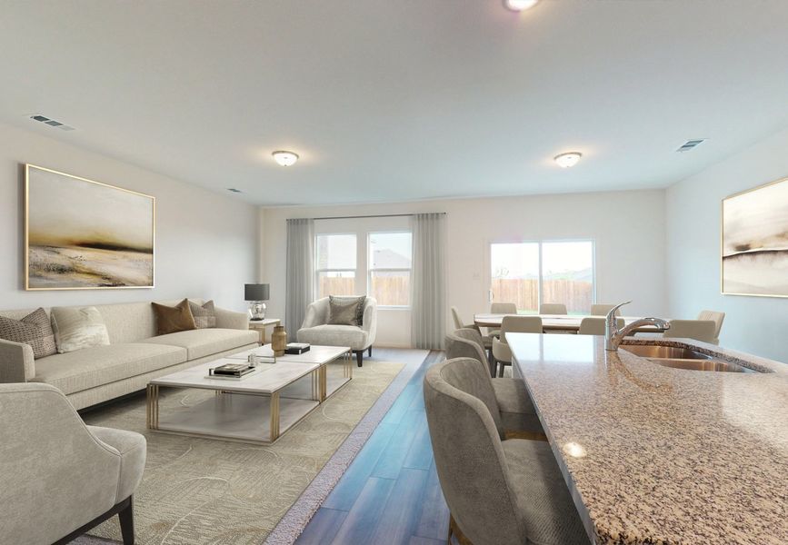 Furnished interior in a model home at Plantersfield in Conway (Image 5). Furnished interior in a model home at Plantersfield in Conway (Image 5).