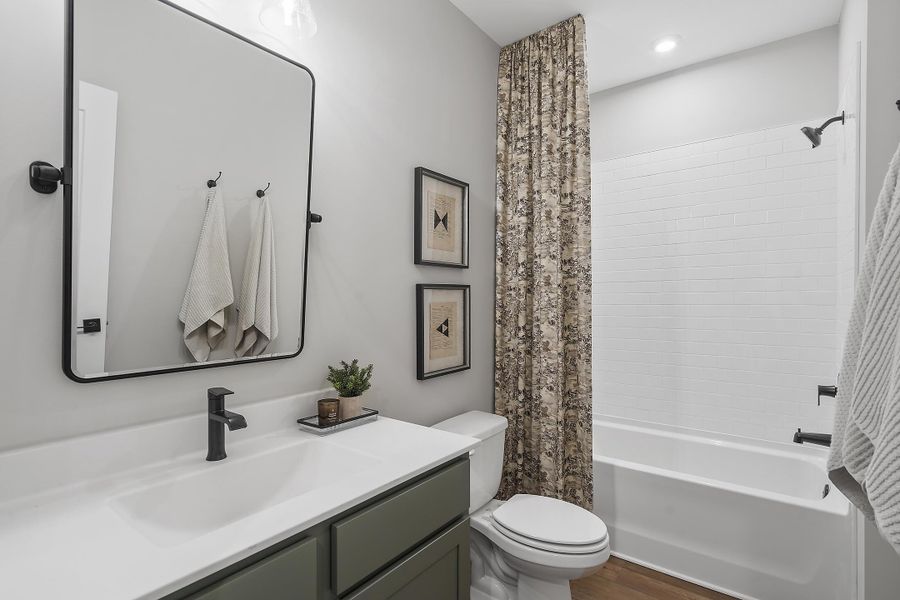 Furnished interior in a model home at Social Circle in Chattanooga (Image 27).
