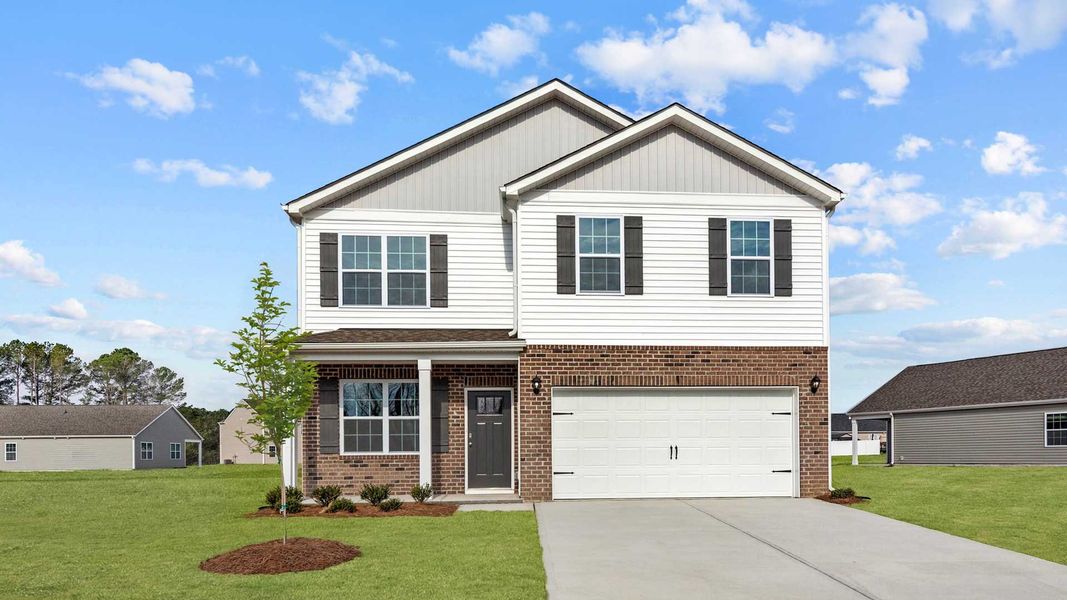 Front exterior of a home in the Bentridge community, located in Rocky Mount, NC (Image 11).