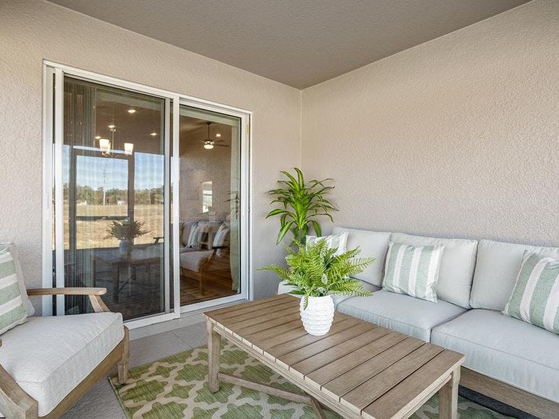 And, they include outdoor living space - Parker model home in Belleview, FL