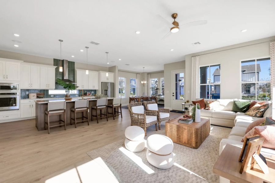 Furnished interior in a model home at Laureate Park 40' in Orlando (Image 26).