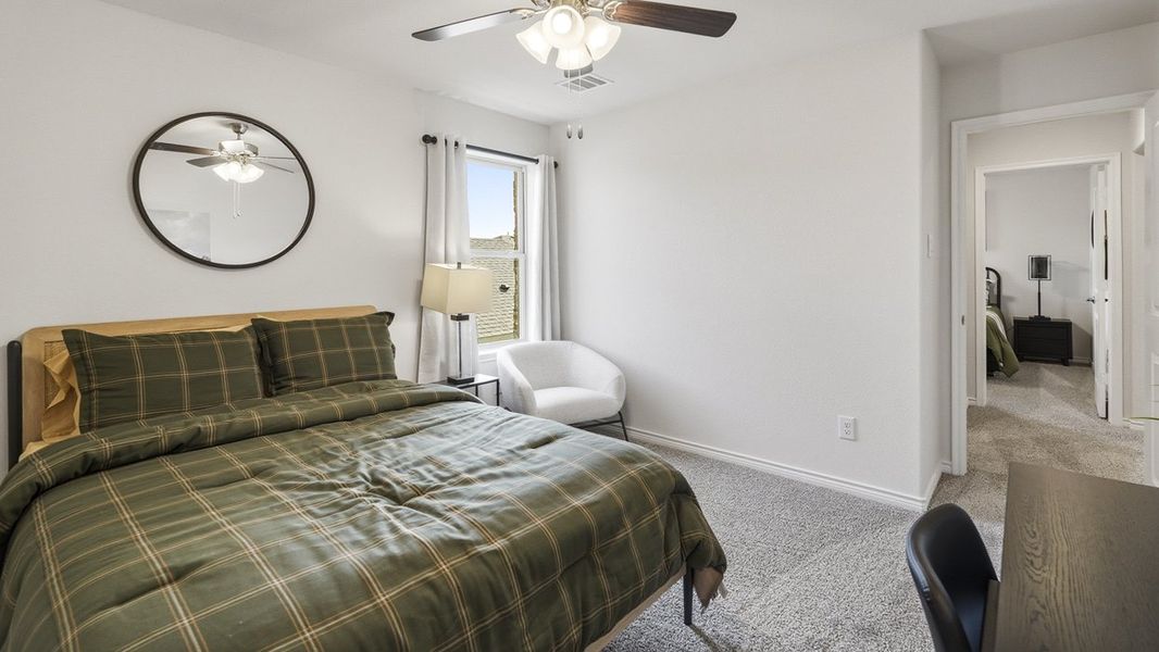 Furnished interior in a model home at The Woods at Lindsey Place in Anna (Image 39).