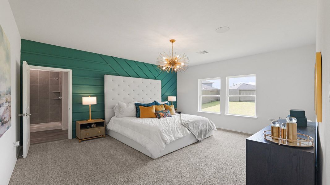 Furnished interior in a model home at The Canopies in Splendora (Image 17). Furnished interior in a model home at The Canopies in Splendora (Image 17).