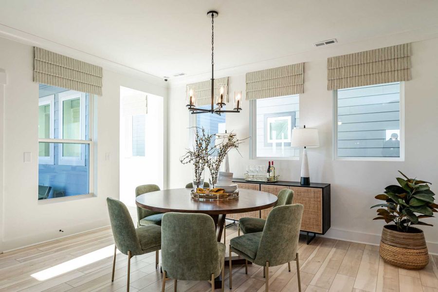 Furnished interior in a model home at NoVi Chatham Park - The Garden Collection in Pittsboro (Image 5).