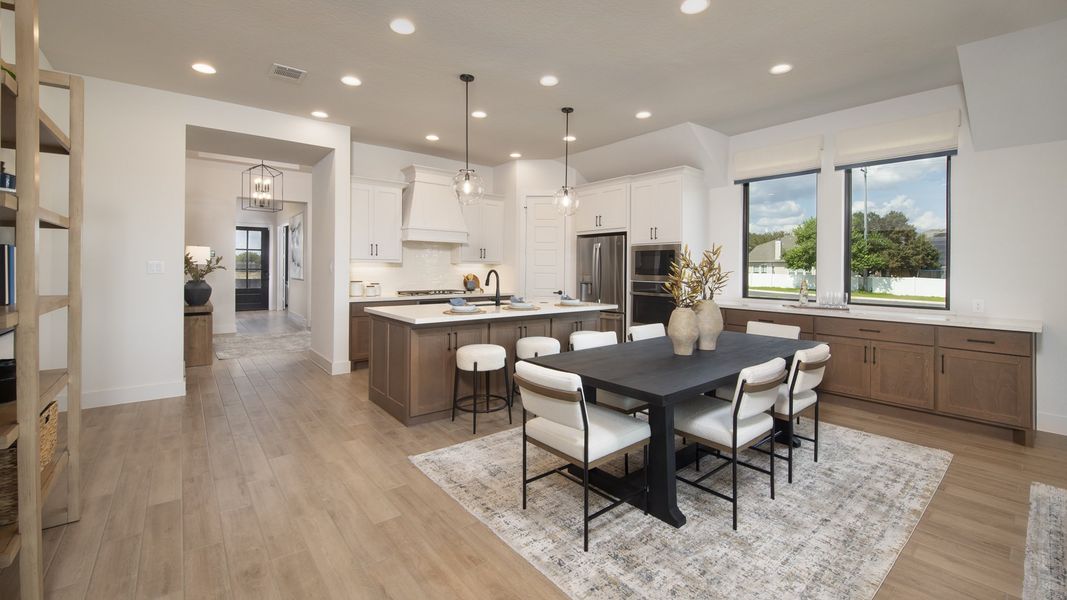 Furnished interior in a model home at Cibolo Valley Heights 65' in Cibolo (Image 7).