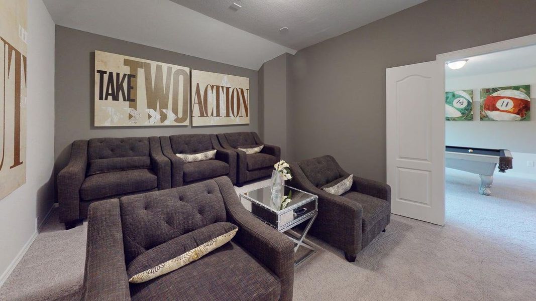 Furnished interior in a model home at Audubon 50's in Magnolia (Image 13). Furnished interior in a model home at Audubon 50's in Magnolia (Image 13).