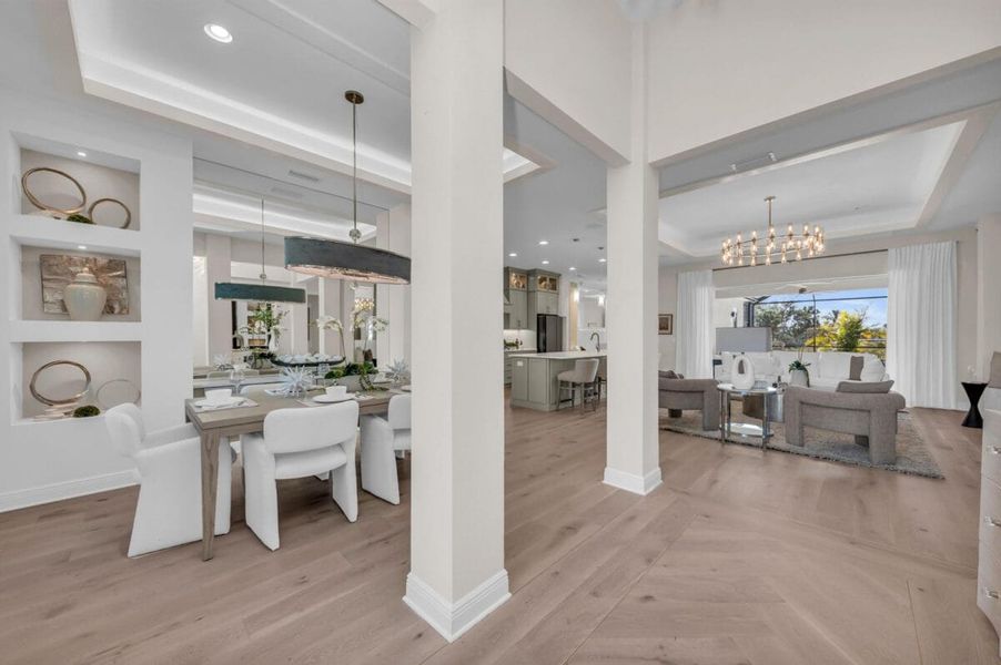 Furnished interior in a model home at Legends Bay in Bradenton (Image 204).
