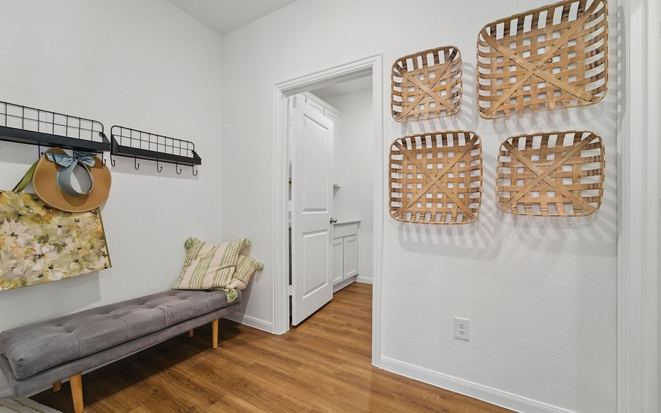 Furnished interior in a model home at Windrose Green in Angleton (Image 77).