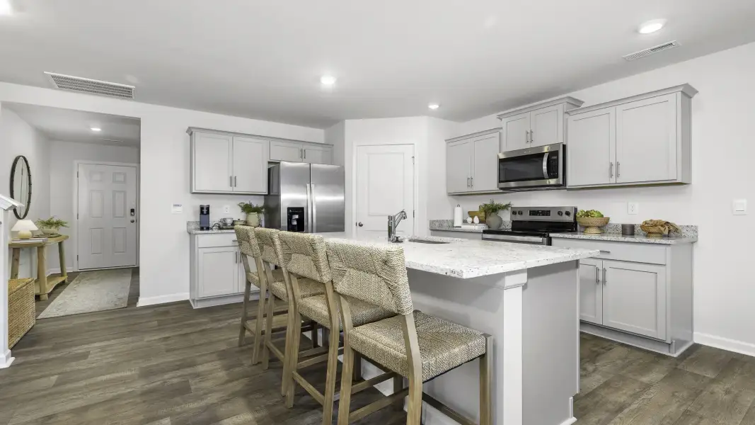 Furnished interior in a model home at Skybrooke in High Point (Image 8).