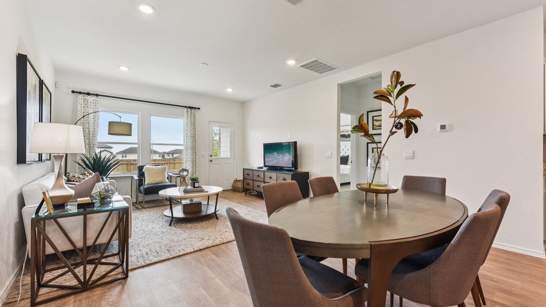 Furnished interior in a model home at Palomino in Manor (Image 20).