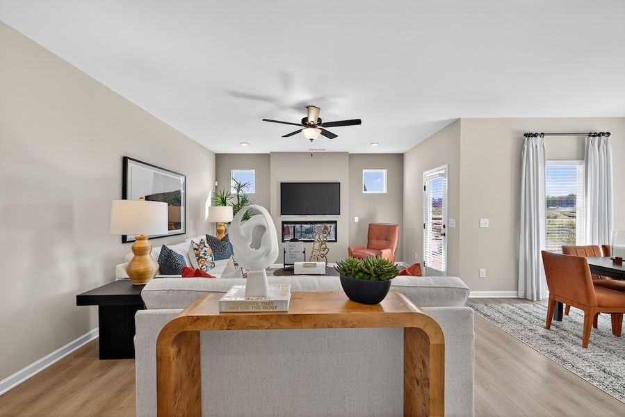 Furnished interior in a model home at Stonebridge North in Macon (Image 28).
